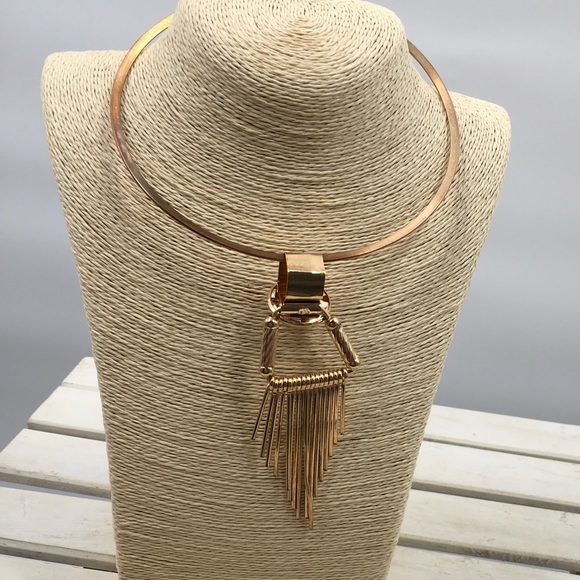 NIP Collar Statement Gold Necklace - Picture 2 of 6